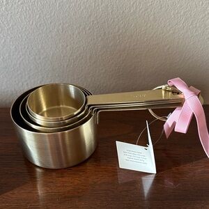 Stainless Steel Measuring Cups Set - Gold (NWT)